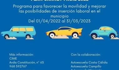MAÑANA SE ABRE EL PLAZO DE INSCRIPCIÓN EN EL PLAN CARNET FÁCIL 2022
