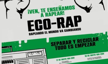 ¡El 17 y 18 de mayo no te pierdas nuestro ECO-RAP, dónde podrás aprender a rapear y reciclar a la misma vez!
