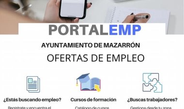 OFERTAS DE EMPLEO ACTIVAS EN PORTALEMP, PORTAL DE EMPLEO DEL AYUNTAMIENTO DE MAZARRÓN