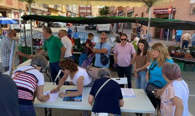 MIEMBROS DE TODOS LOS GRUPOS POLÍTICOS DEL AYUNTAMIENTO DE MAZARRÓN SE UNEN EN LA CAMPAÑA DE RECOGIDA DE FIRMAS ¡SON NUESTROS!
