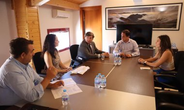 VISITA DEL DIRECTOR GENERAL DE COMERCIO MIGUEL ÁNGEL MARTÍN A MAZARRÓN