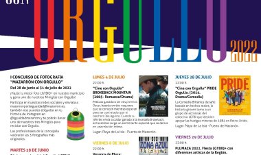 OS RECORDAMOS LA PROGRAMACIÓN DE MAZARRÓN CON ORGULLO PARA ESTA SEMANA