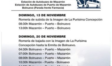 AUTOBUSES GRATUITOS PARA LA ROMERÍA DE BOLNUEVO 2022