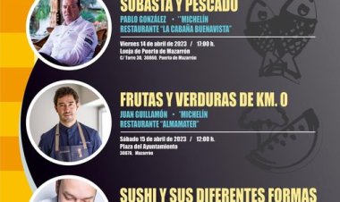 MAZARRON:  Fin de semana de 'showcooking' con Pablo González, Juan Guillamón y Tomás Écija