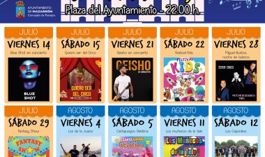 Vernos de Plaza animará las noches de los viernes y sábados durante julio y agosto.
