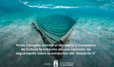 Ginés Campillo solicita al Ministerio y Consejería de Cultura la creación de una comisión de seguimiento sobre la extracción del Mazarrón II
