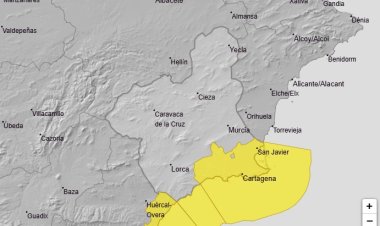 Meteorología advierte de viento hasta 70 km/h el jueves en el Campo de Cartagena y Mazarrón y temporal en la costa
