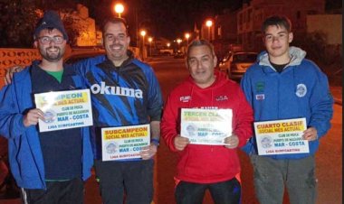 Se celebra el tercer social del Club de Pesca Puerto de Mazarrón