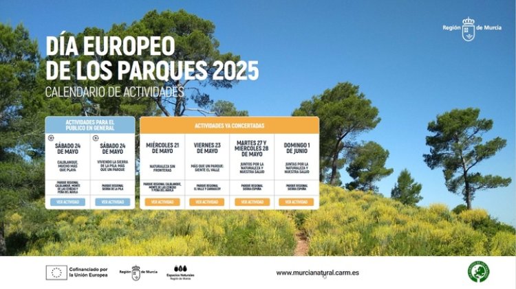 La Región de Murcia conmemora los Días Europeos de la Red Natura 2000 y de los Parques con 11 actividades en la naturaleza