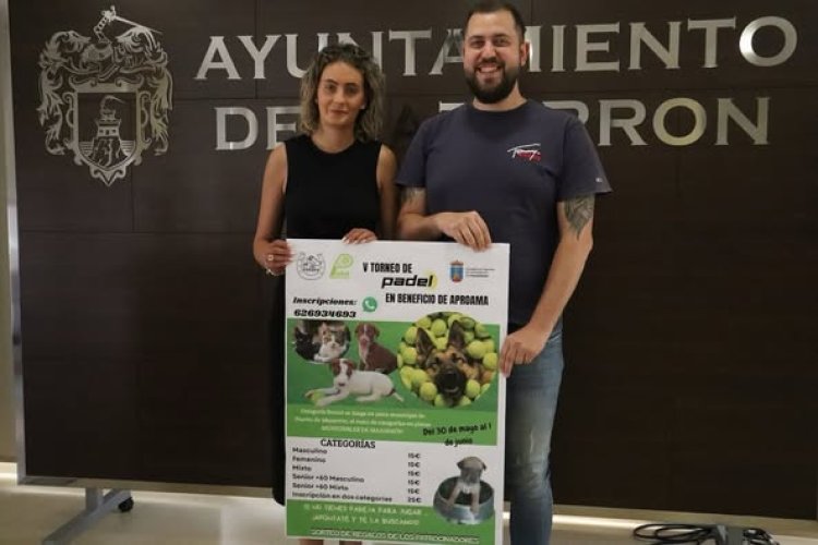 Presentan el V Torneo de Pádel a beneficio de APROAMA, una cita imprescindible para amantes del deporte y los animales.