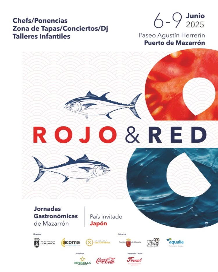 Del 6 al 9 de junio… vuelve Rojo & Red al Puerto Mazarrón