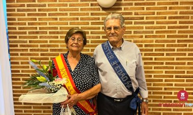 FOTOS Y VIDEO: ¡Ya tenemos Rey y Reina de la Tercera Edad en las Fiestas de San Antonio de La Cañada de Gallego! Don Juan Muñoz Hernández y Doña Ana Zamora Méndez  Fueron elegidos con mucho cariño en la entrañable Cena del Mayor, celebrada en el Bar Sol.