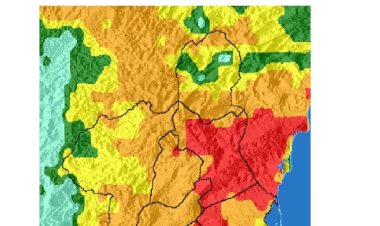 El nivel de riesgo de incendio forestal previsto para hoy es extremo o muy alto en casi toda la Región de Murcia