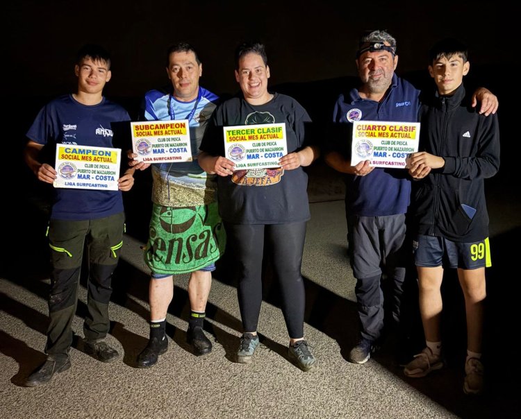 Se celebra el sexto social del Club de Pesca Puerto de Mazarrón