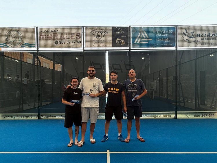 Finaliza el torneo de pádel Wellcome Summer, celebrado durante el pasado fin de semana en las instalaciones del colegio Ginés García, y la sede del Club D’Pádel Mazarrón.