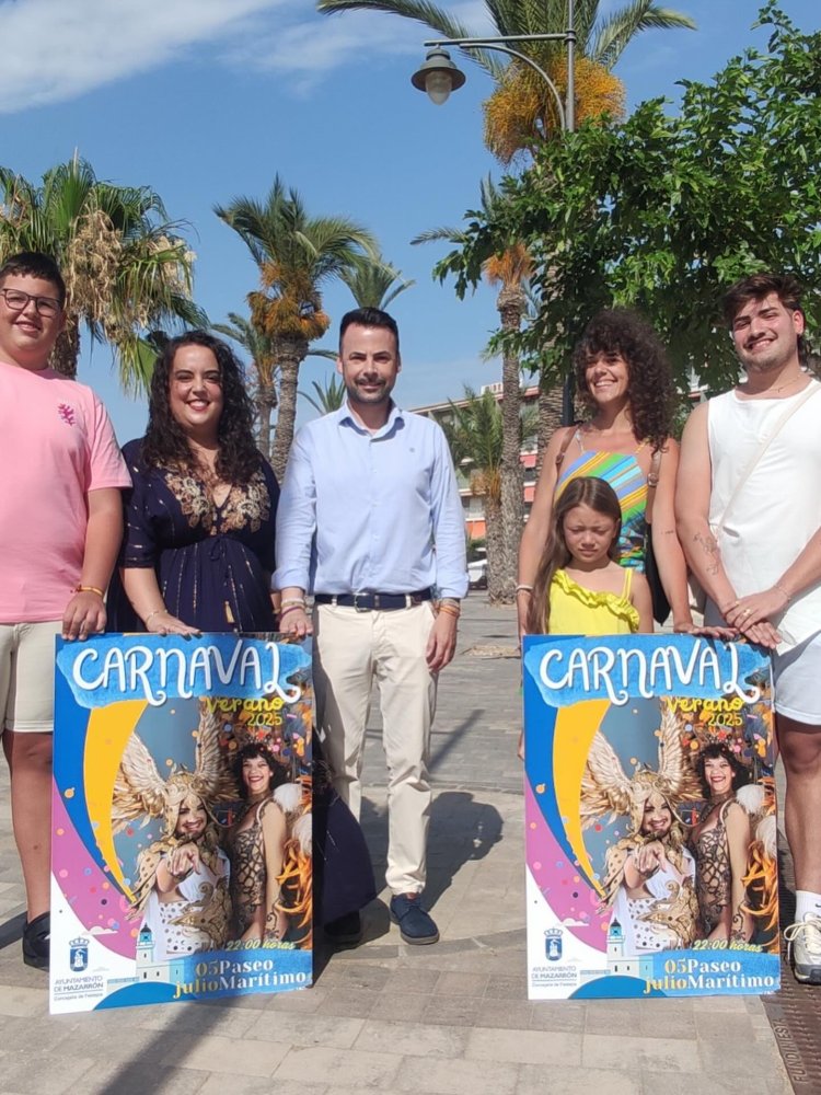 CARNAVAL DE VERANO | El Sábado 5 de julio, a las 22:00h, el Paseo Marítimo de Puerto de Mazarrón se convertirá en el escenario de un desfile único que contará con 20 comparsas: