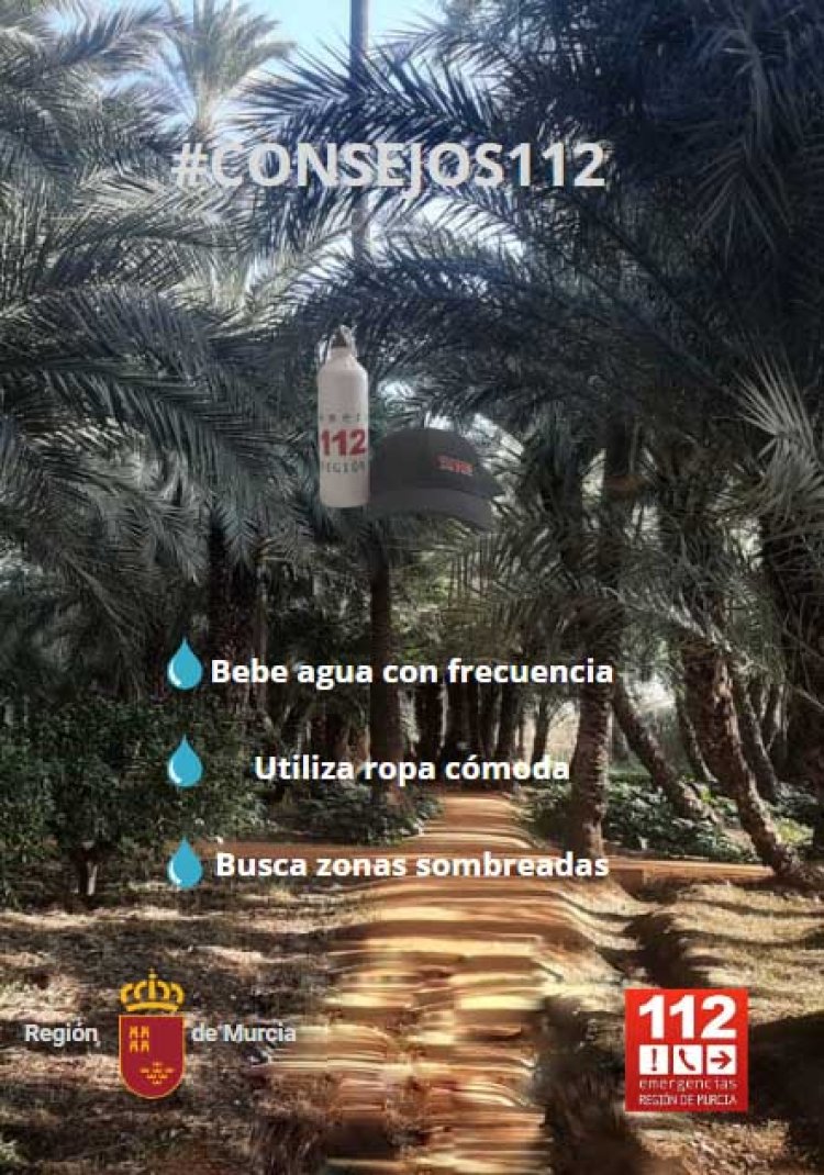 Las autoridades sanitarias advierten de que la Vega del Segura, Campo de Cartagena y Mazarrón, está hoy sábado 28 de junio, en ALERTA NIVEL 1 (riesgo leve) por el calor