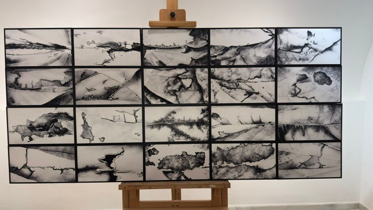 El alcalde de Mazarrón, Ginés Campillo, asiste como invitado de honor a la exposición “Susaña, paisaje detenido”