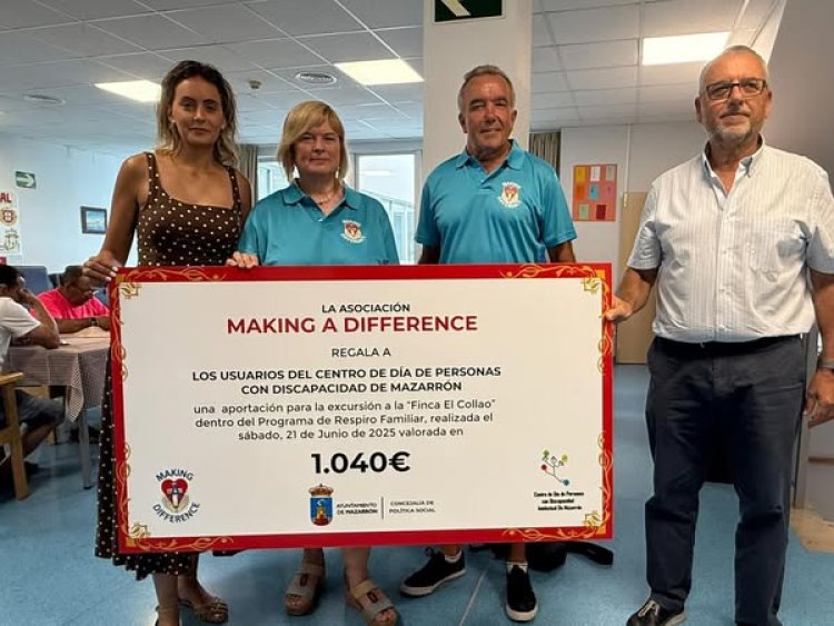 Making a Difference regala una excursión a los usuarios del Centro de Día de Personas con Discapacidad.