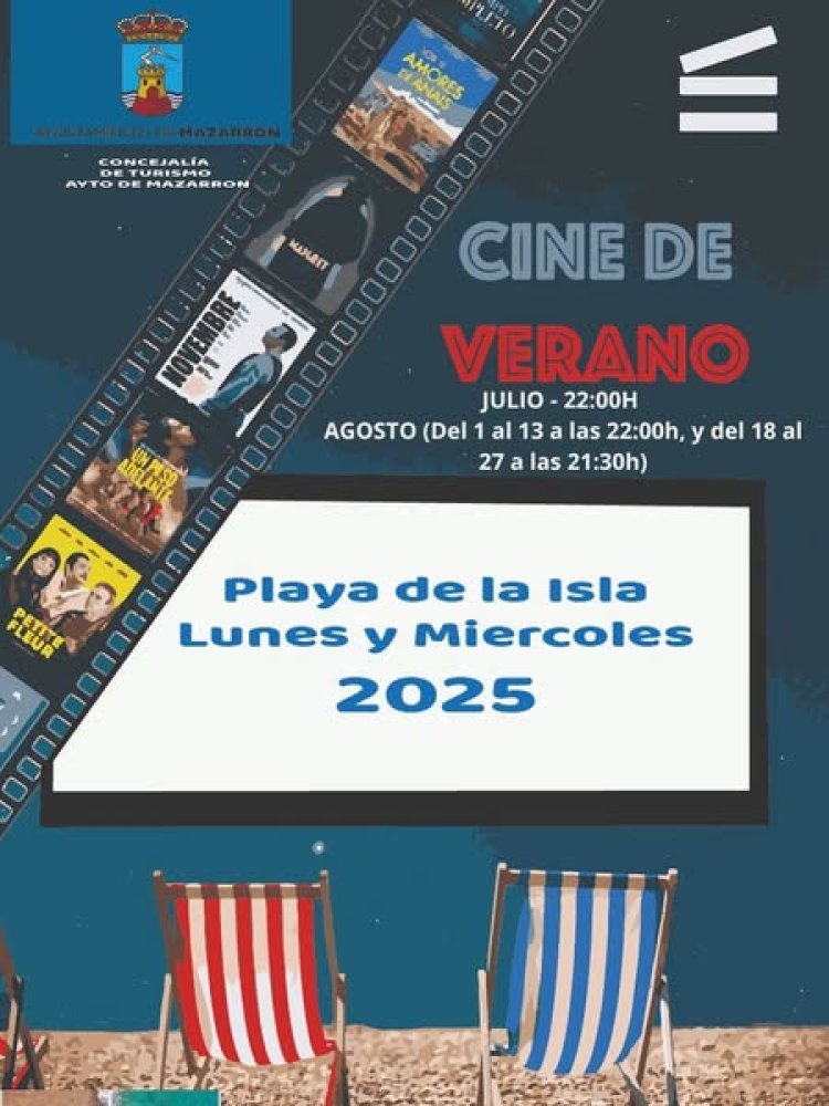Andrés Aznar, concejal de turismo, ha presentado esta mañana el tradicional Cine de Verano de Playa de La Isla.