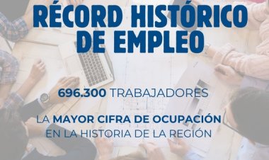 La Región registra en el segundo trimestre del año su mayor cifra de ocupación al alcanzar los 696.300 trabajadores