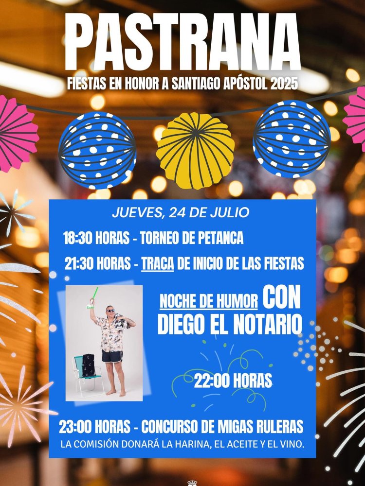 Programación de las Fiestas de Pastrana 2025.