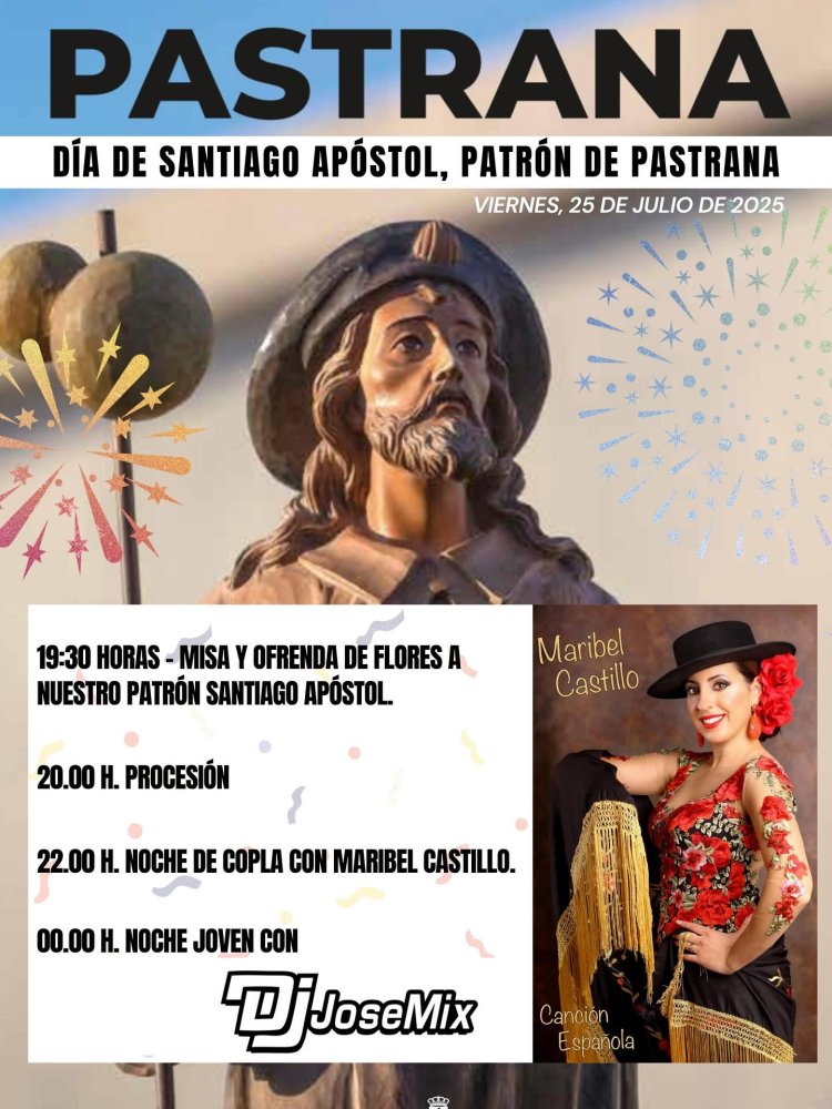 Programación de las Fiestas de Pastrana 2025.