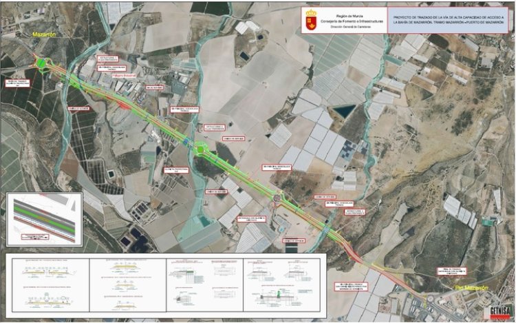 Fomento inicia hoy la exposición pública del trazado de la futura vía de alta capacidad de la bahía de Mazarrón