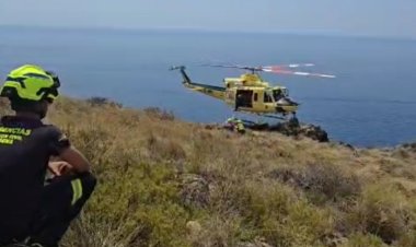 Servicios de emergencias han atendido un rescate en la Azohía, Cartagena.