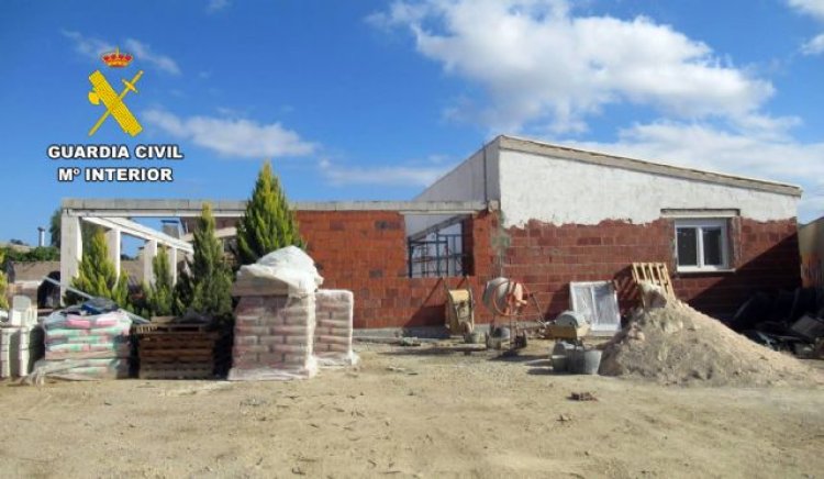 La Guardia Civil investiga a seis vecinos de Mazarrón por construir en terreno catalogado de especial protección Fuente: Ministerio del Interior