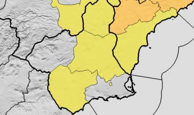 La AEMET extiende sus avisos por lluvias (hasta 25 litros en una hora) y tormentas para hoy al Altiplano, Vega del Segura y Valle del Guadalentín