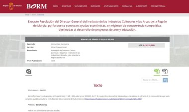 Última semana para solicitar las ayudas para proyectos de colaboración entre agentes artísticos y culturales con centros educativos