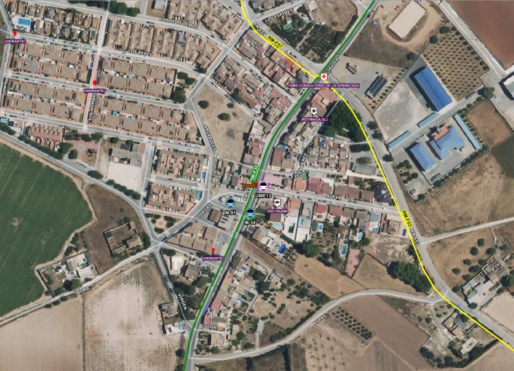 Servicios de emergencia no han podido salvar a una mujer que ha muerto atropellada por un tractor en La Aparecida (Cartagena)