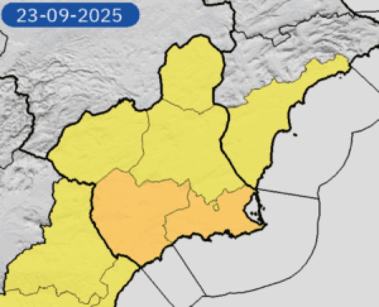 ACTUALIZACION. Meteorología advierte de lluvia (30 litros en una hora) NIVEL NARANJA. Resto de avisos NO CAMBIAN.