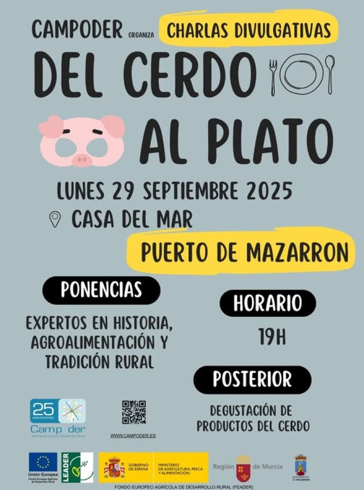 Ayuntamiento de Mazarrón: GASTRONOMÍA | "Del cerdo al plato", charlas y degustaciones