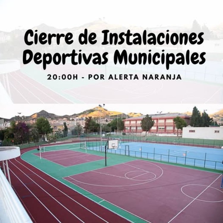 AVISO | Todas las instalaciones deportivas municipales cerrarán a las 20.00h