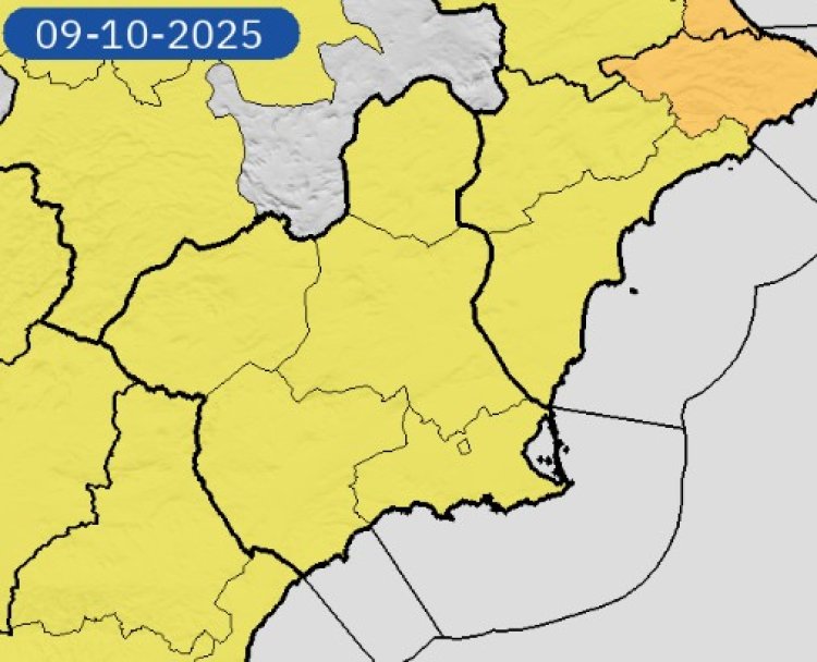 Meteorología advierte de lluvia hasta 15 litros por metro cuadrado en una hora y tormentas para el jueves y emite aviso amarillo