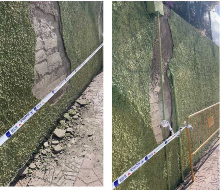 El Partido Popular solicita la intervención urgente de los técnicos municipales ante el hundimiento del malecón en la zona del centro médico.