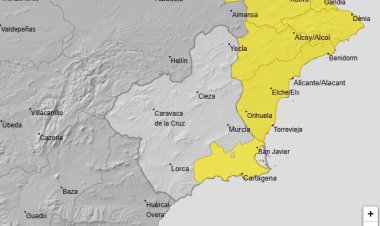 Meteorología anuncia aviso amarillo por lluvia y tormentas mañana martes en el Campo de Cartagena y Mazarrón
