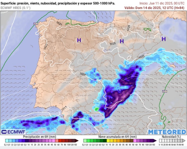 Llegan las lluvias a la Región de Murcia para este fin de semana Las lluvias podrían extenderse hasta mitad de la próxima semana