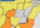 La Agencia Estatal de Meteorología actualiza los fenómenos adversos del día 29 nivel naranja y amarillo en la Región de Murcia.
