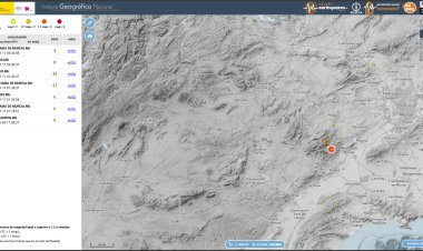 El IGN está prestando especial atención al seguimiento de una serie sísmica en la zona de Totana, Alhama de Murcia y Aledo en las últimas horas.