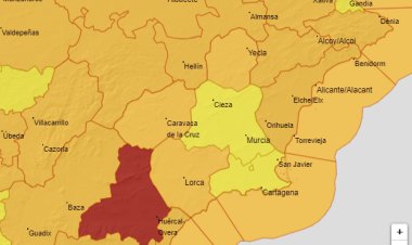 Meteorología espera para mañana miércoles rachas de viento de hasta 100 km/h en la Región de Murcia