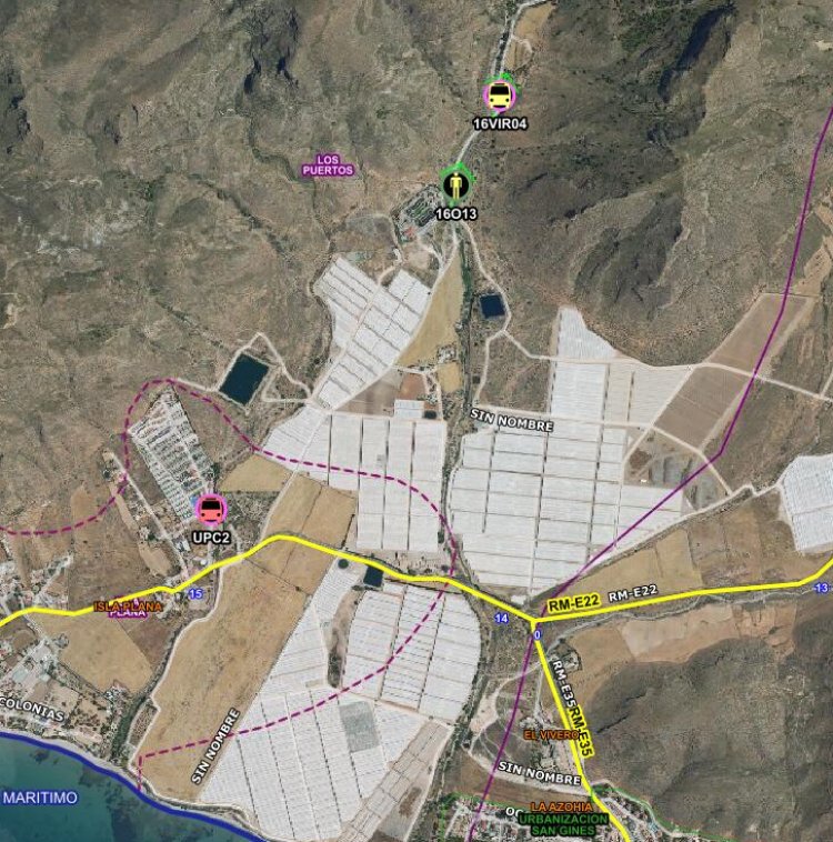 Servicios de emergencia localizan en buen estado a un hombre desaparecido en Isla Plana, Cartagena.
