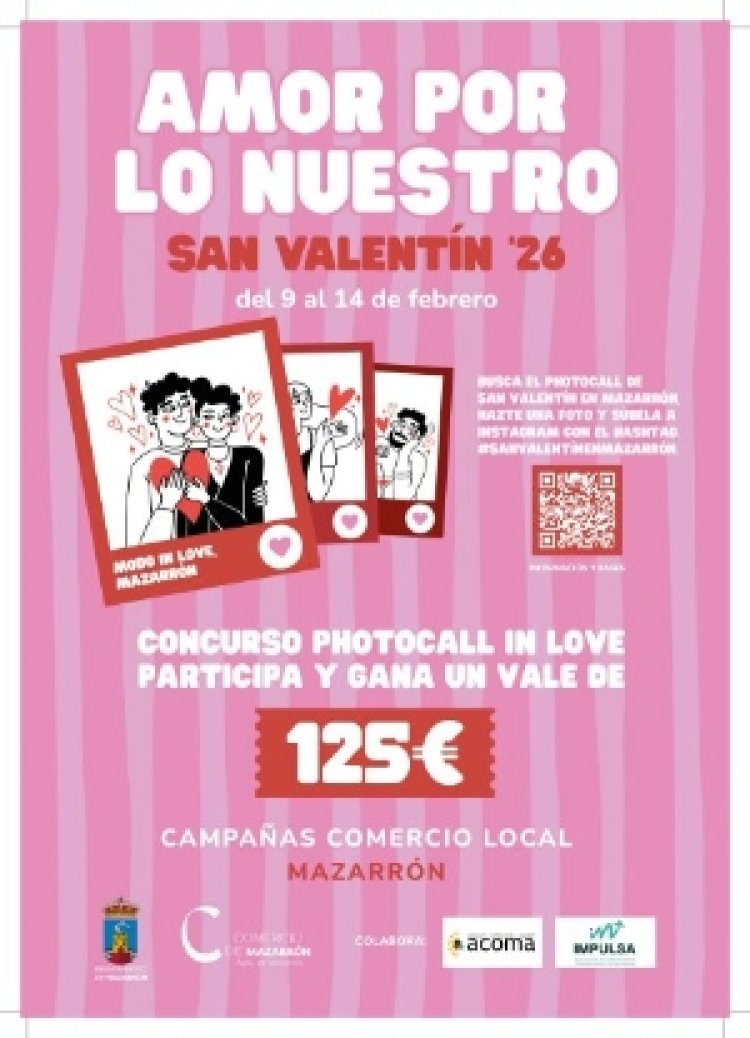 La Concejalía de Comercio lanza la campaña “Amor por lo nuestro” para dinamizar el comercio local en San Valentín