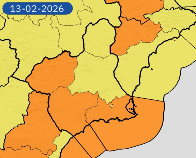 Meteorología emite avisos de nivel naranja para mañana viernes por rachas de viento que pueden llegar a los 90 km/h en algunas comarcas