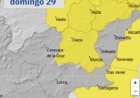 Meteorología amplía su aviso de viento fuerte en el Altiplano y Vega del Segura y temporal en la costa para el Domingo día 29