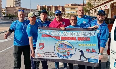 El Club de Pesca Puerto de Mazarrón brilla con luz propia en el Regional Mar Costa por Equipos