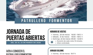 El patrullero de la Armada “Formentor” llega este fin de semana a Puerto de Mazarrón.