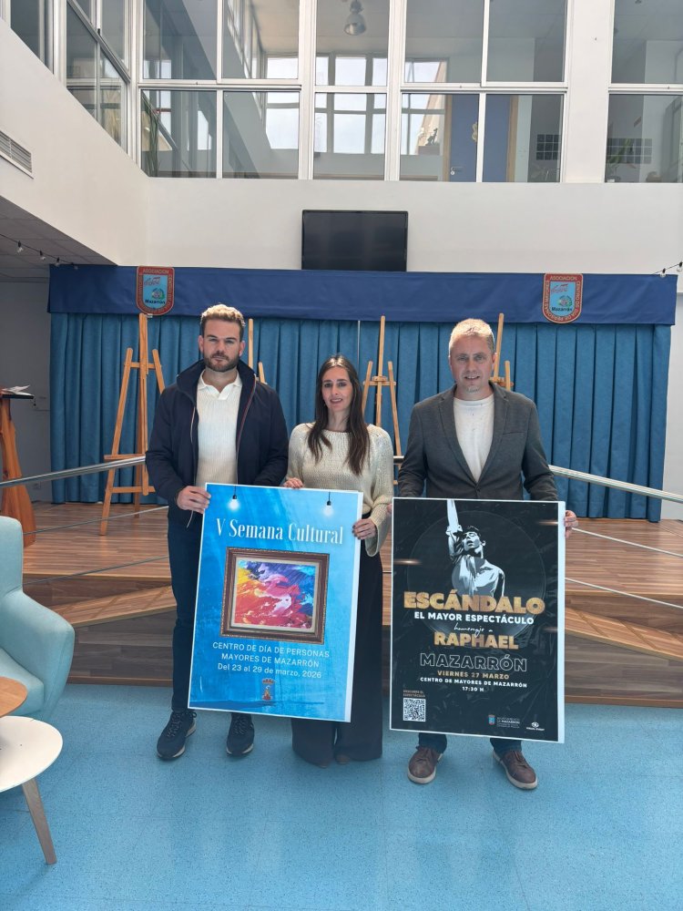 Presentación de la Semana Cultural del Centro de Día de personas mayores de Mazarrón del 23  al 29 de marzo